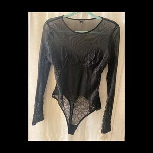 Sheer and Lace Bodysuit